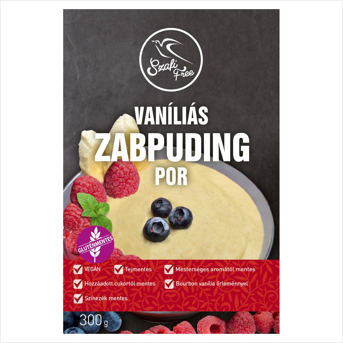 Szafi Free Vanilkový ovsený pudingový prášok 300 g
