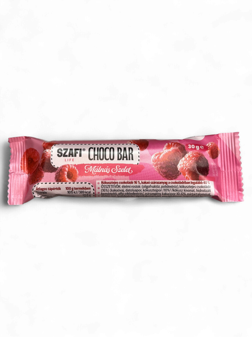 Szafi Life čokoládová tyčinka s malinami bez lepku 30 g