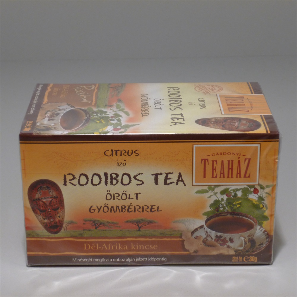 Teaház rooibos čaj zázvorovo-citrónový s citrónovou trávou 20x1,5 g