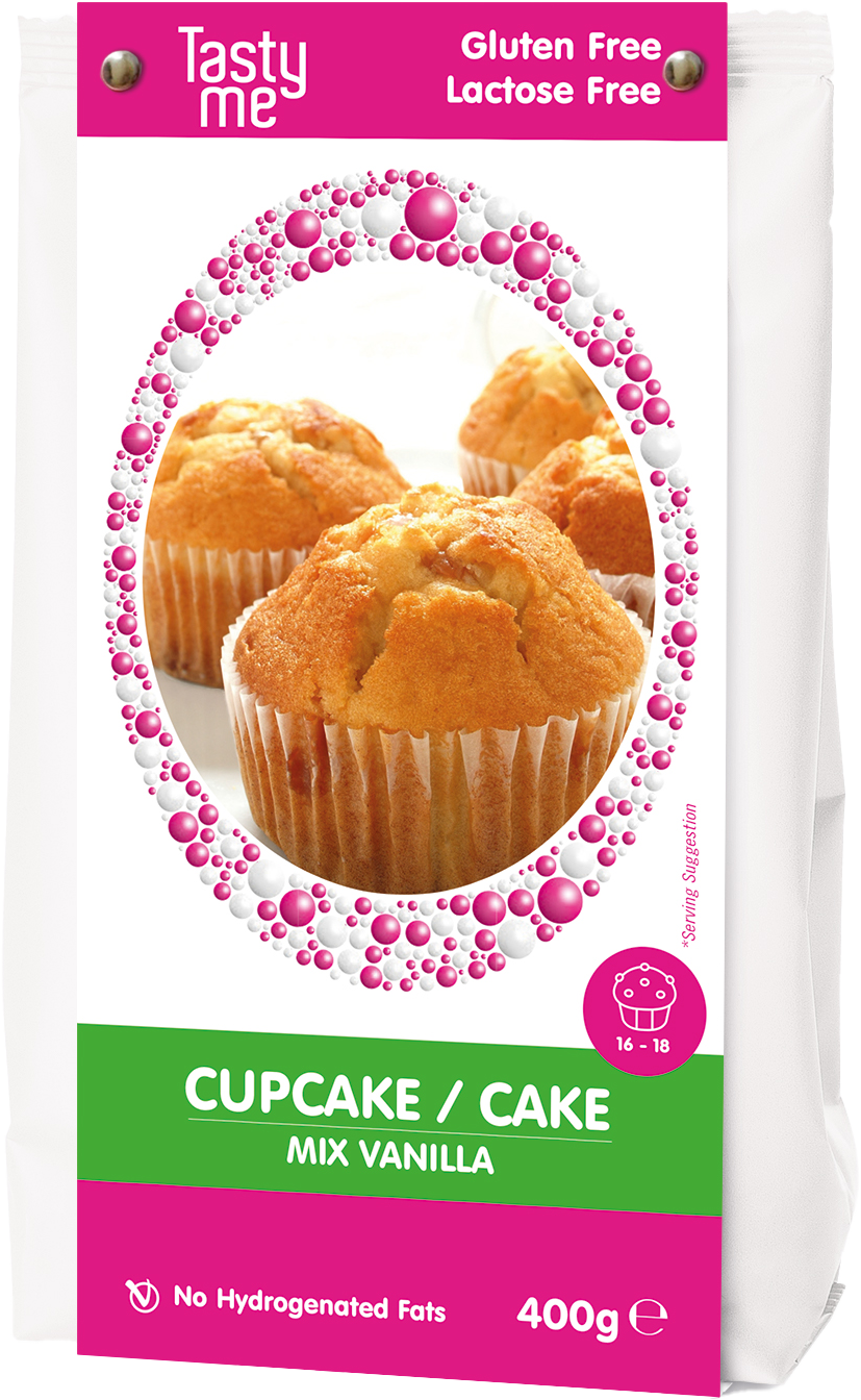 Tasty Me bezlepková a bezlaktózová cupcake/torta zmes – vanilková 400 g