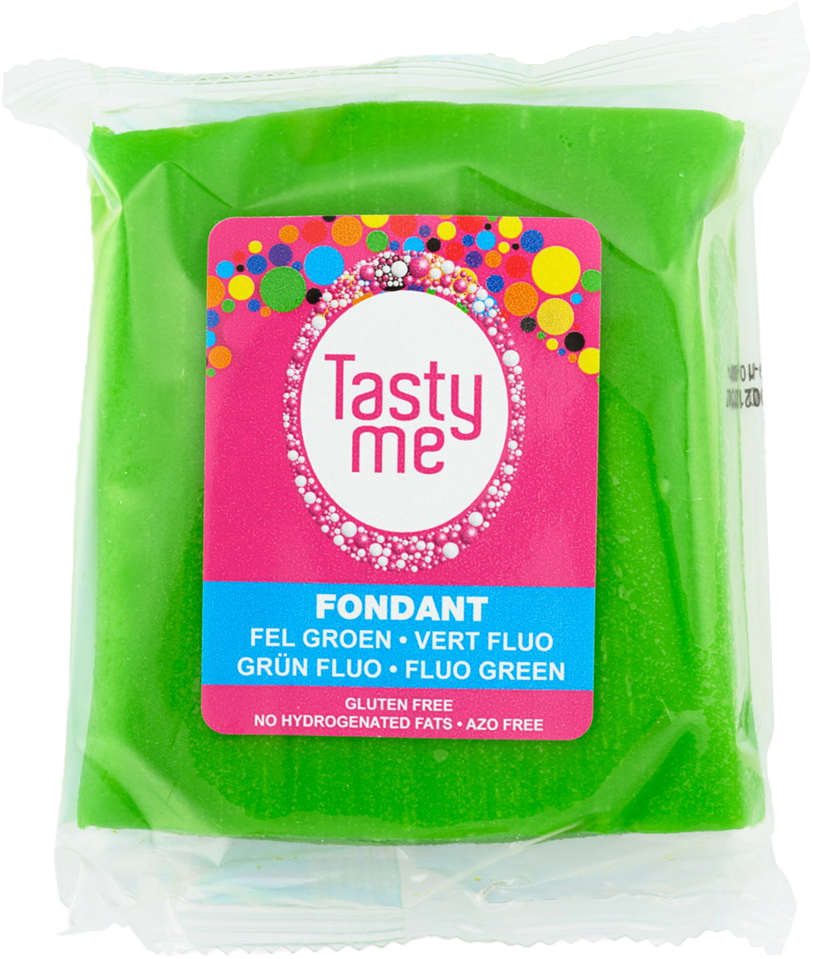 Tasty Me bezlepkový a bezlaktózový fondant lesklá zelená 200 g