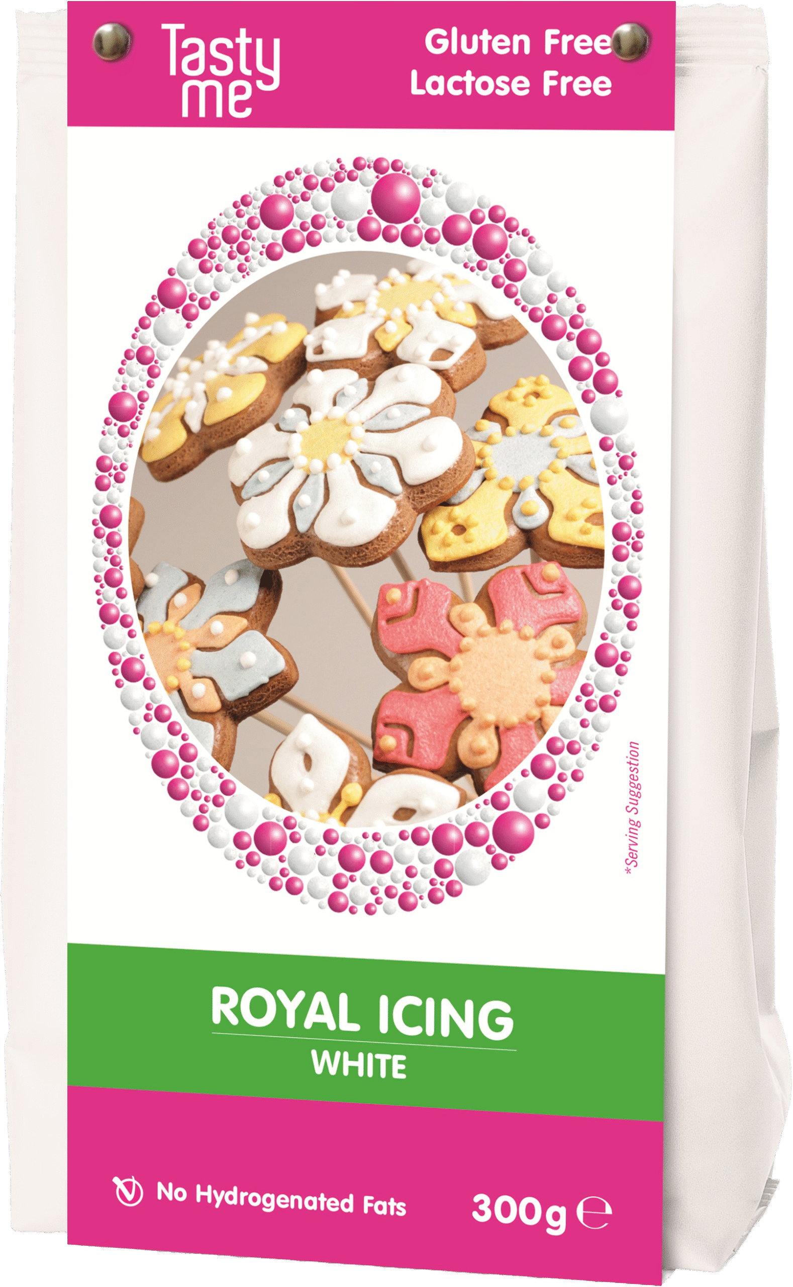 Tasty Me bezlepkový a bezlaktózový royal icing mix 300 g