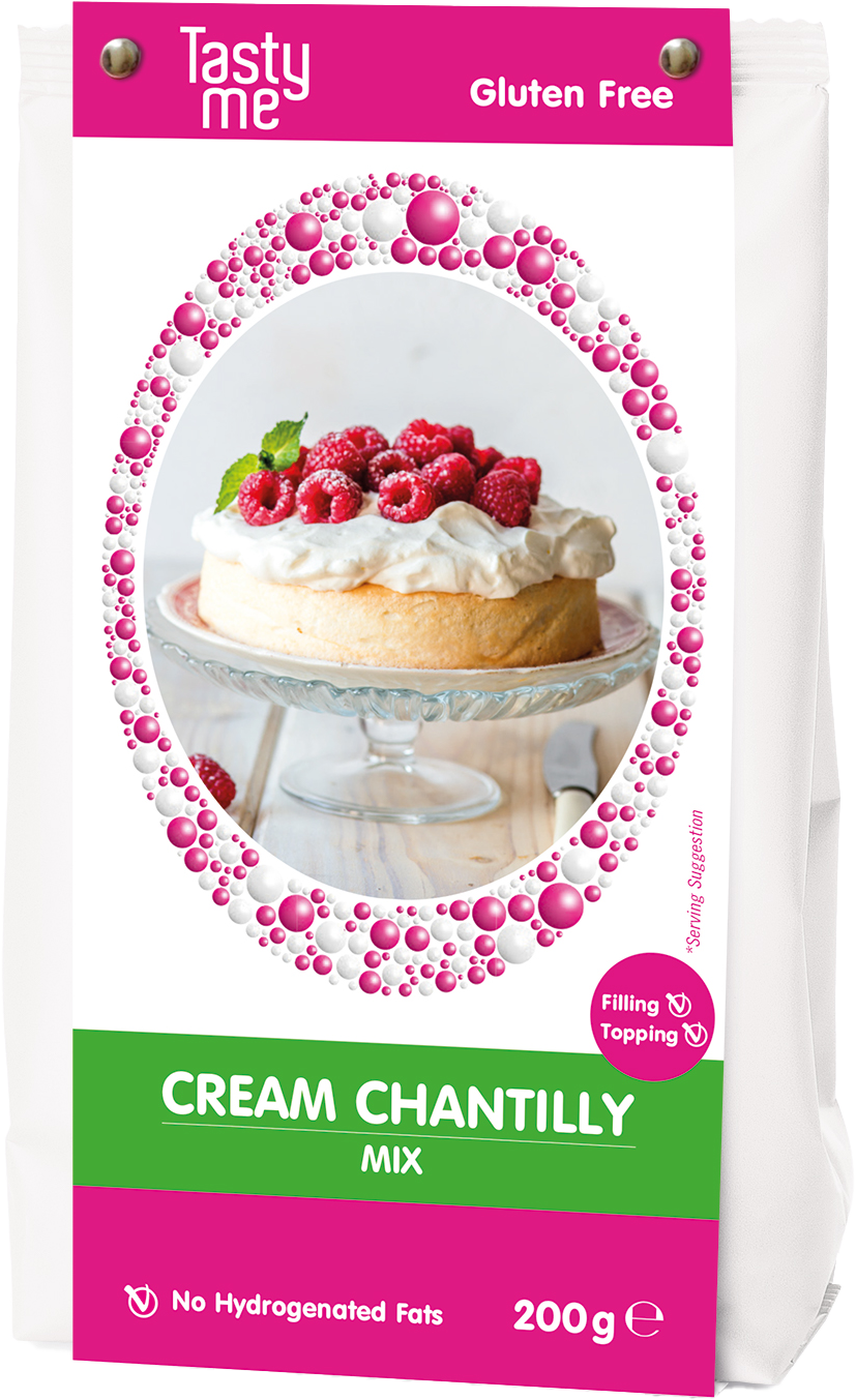Tasty Me bezlepkový chantilly krém - smotanový krém mix 200 g