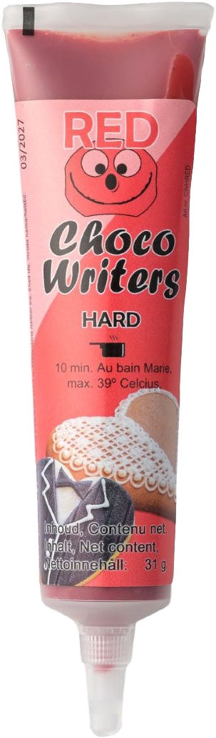 Tasty Me bezlepkový choco writers dekoračný perá červené 31 g