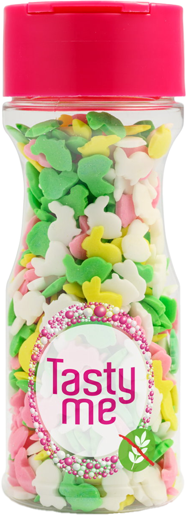 Tasty Me bezlepkový cukrový tortový dekor králik 4 farby 50 g