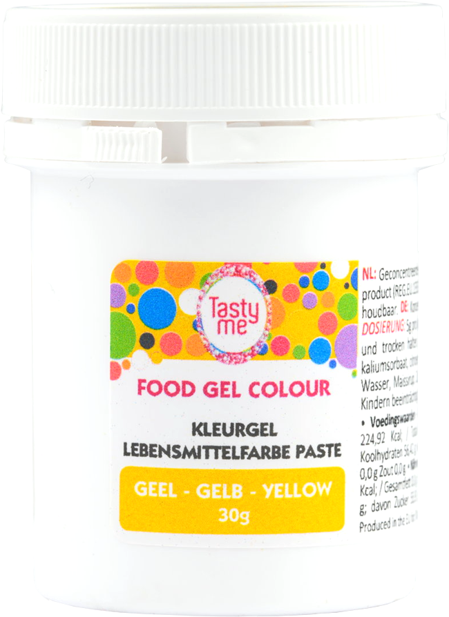 Tasty Me bezlepkový gél na farbenie potravín žltý 30 g