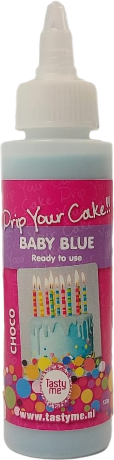 Tasty Me bezlepková tortová poleva drip (kanalizácia) bledomodrá 120 g