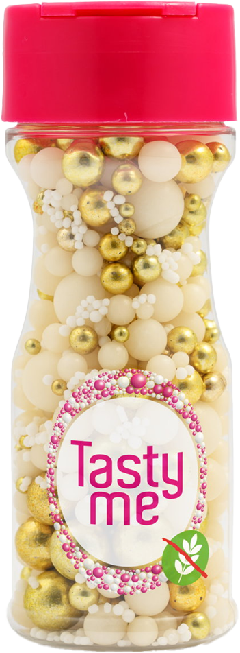 Tasty Me bezgluténový tortový dekor mix gold rush 80 g