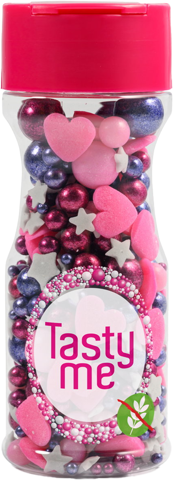 Tasty Me bezlepkový tortový dekor mix sweetheart 65 g