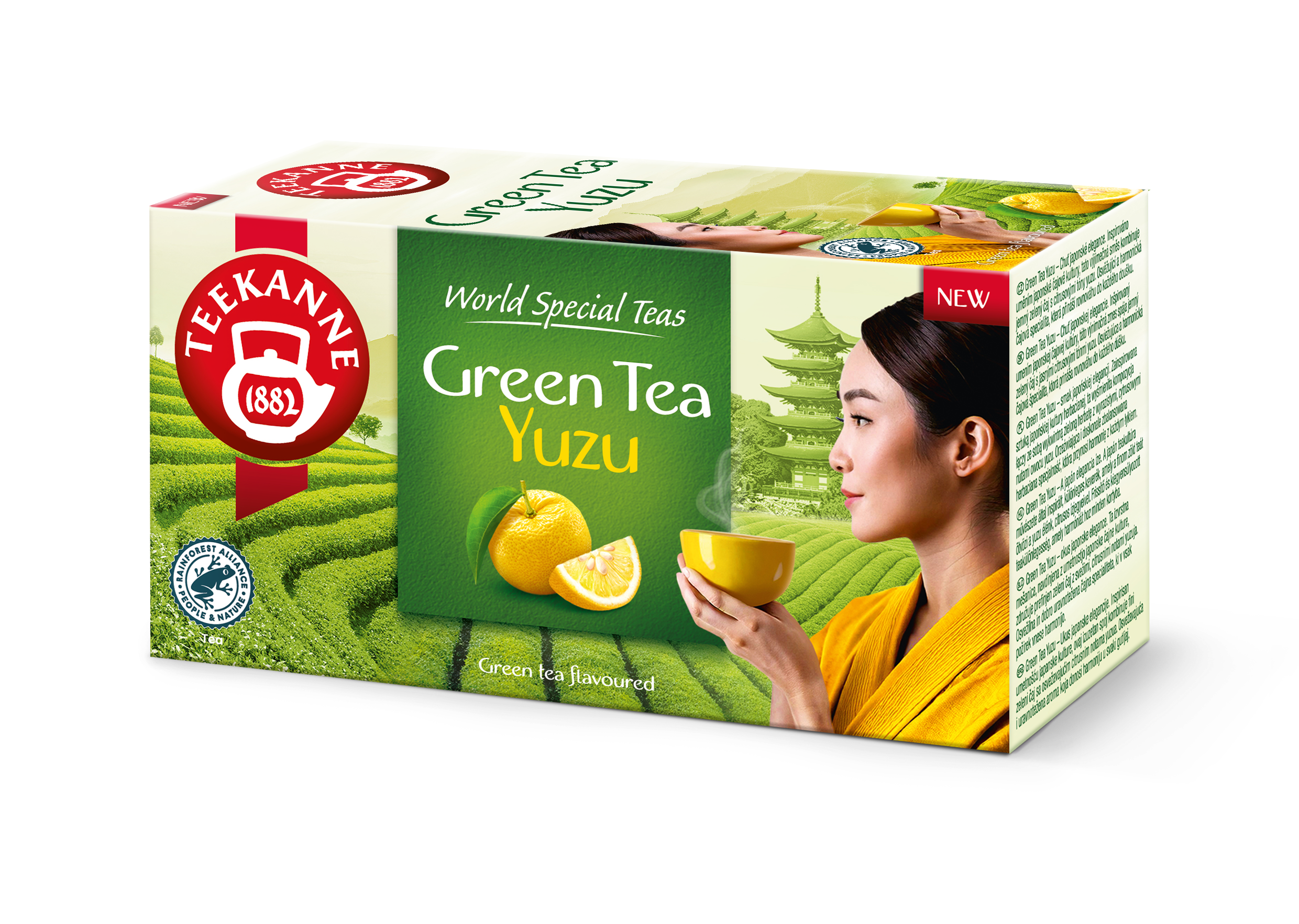 Teekanne yuzu príchuťový zelený čaj 35 g