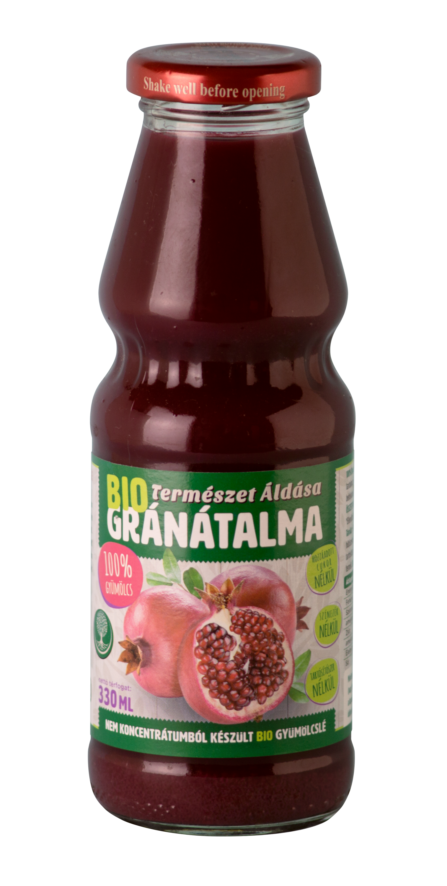 Természet Áldása bio granátová šťava 100% 330 ml