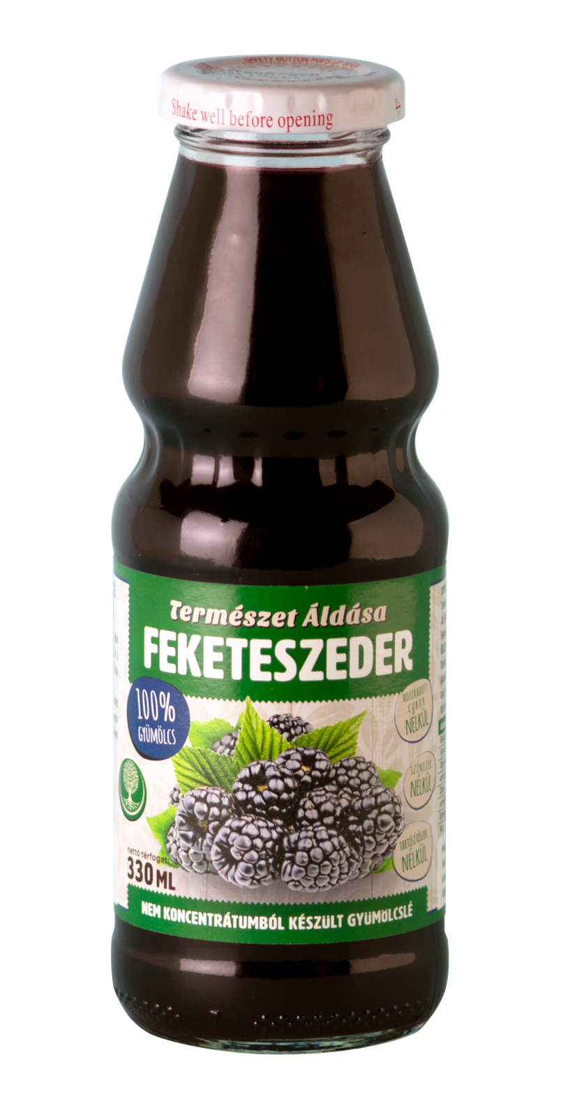 Természet Áldása džús z čiernych ostružín 100% 330 ml