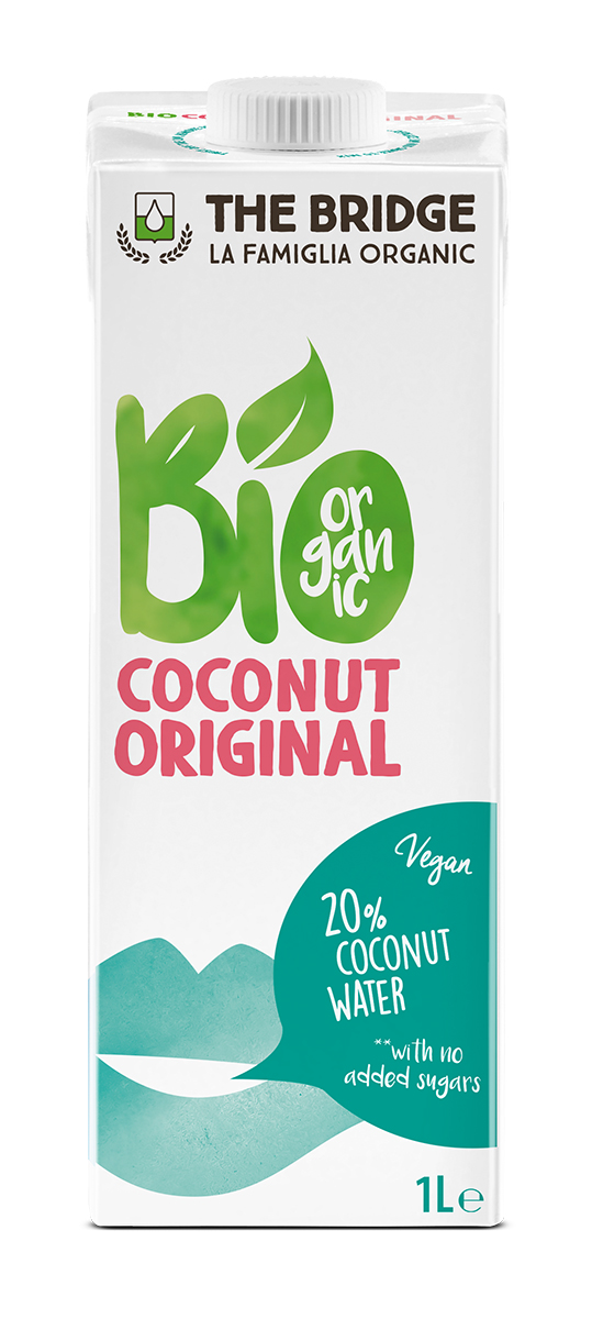 The Bridge Bio Kokosový nápoj s 20% kokosovou vodou 1000 ml