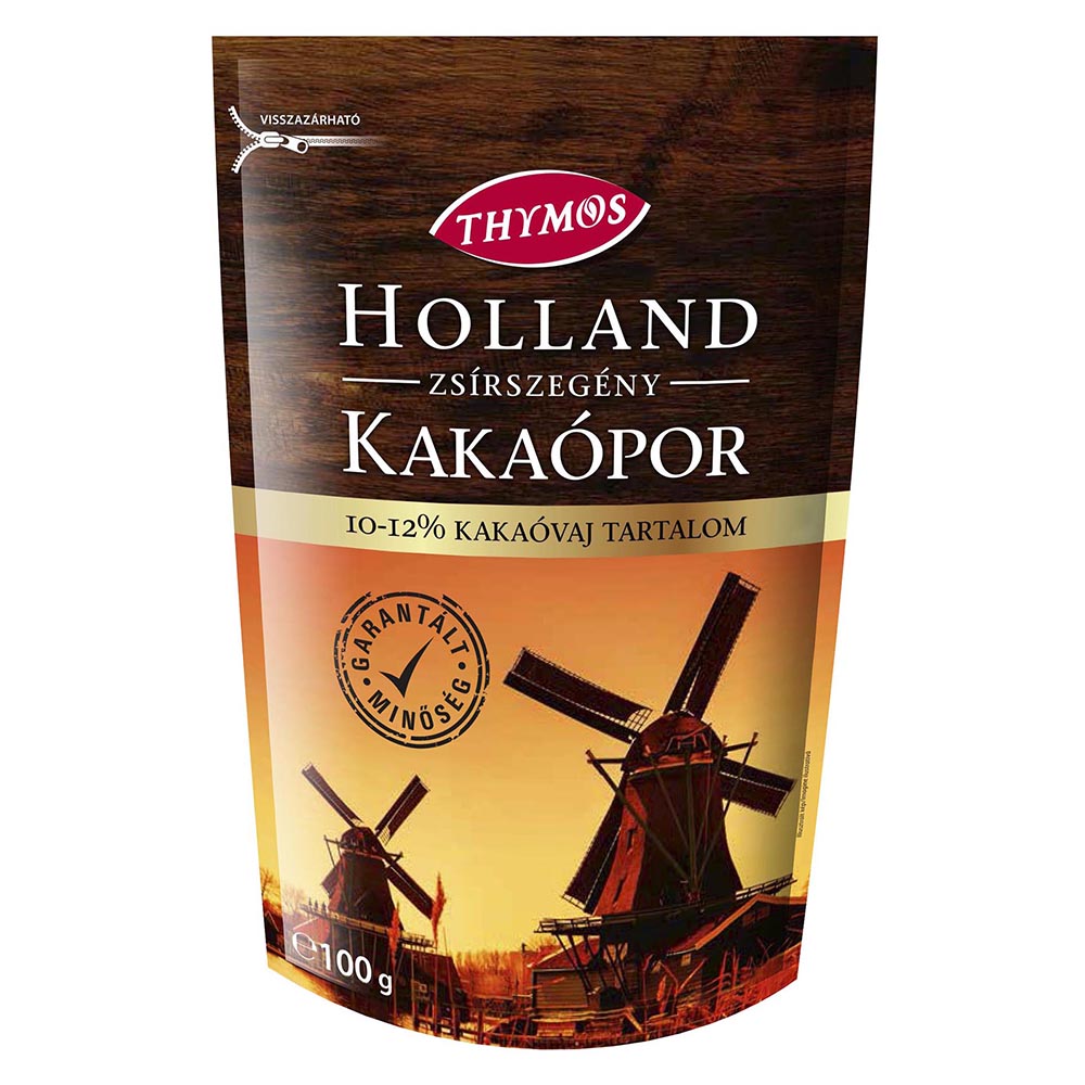 Thymos holandský kakaový prášok s nízkym obsahom tuku 10-12% 100 g