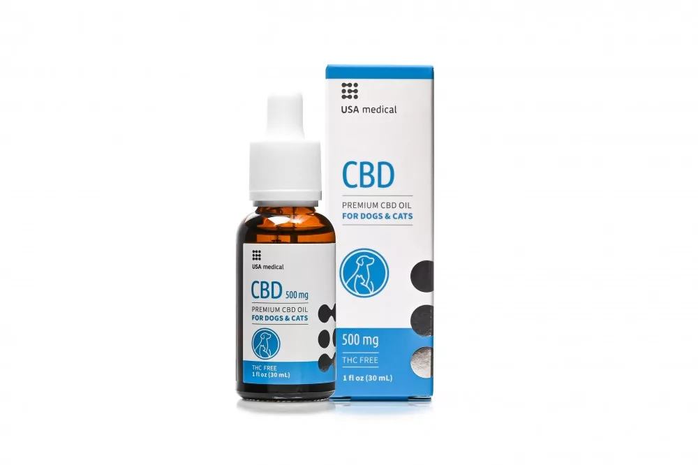 Usa Medical cbd olej pre psov a mačky 500mg 30 ml