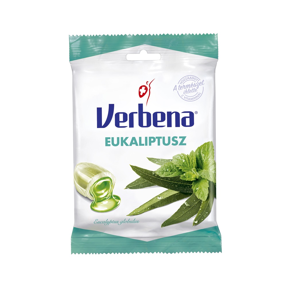 Verbena Eukalyptové cukríky Extra Silné 60 g