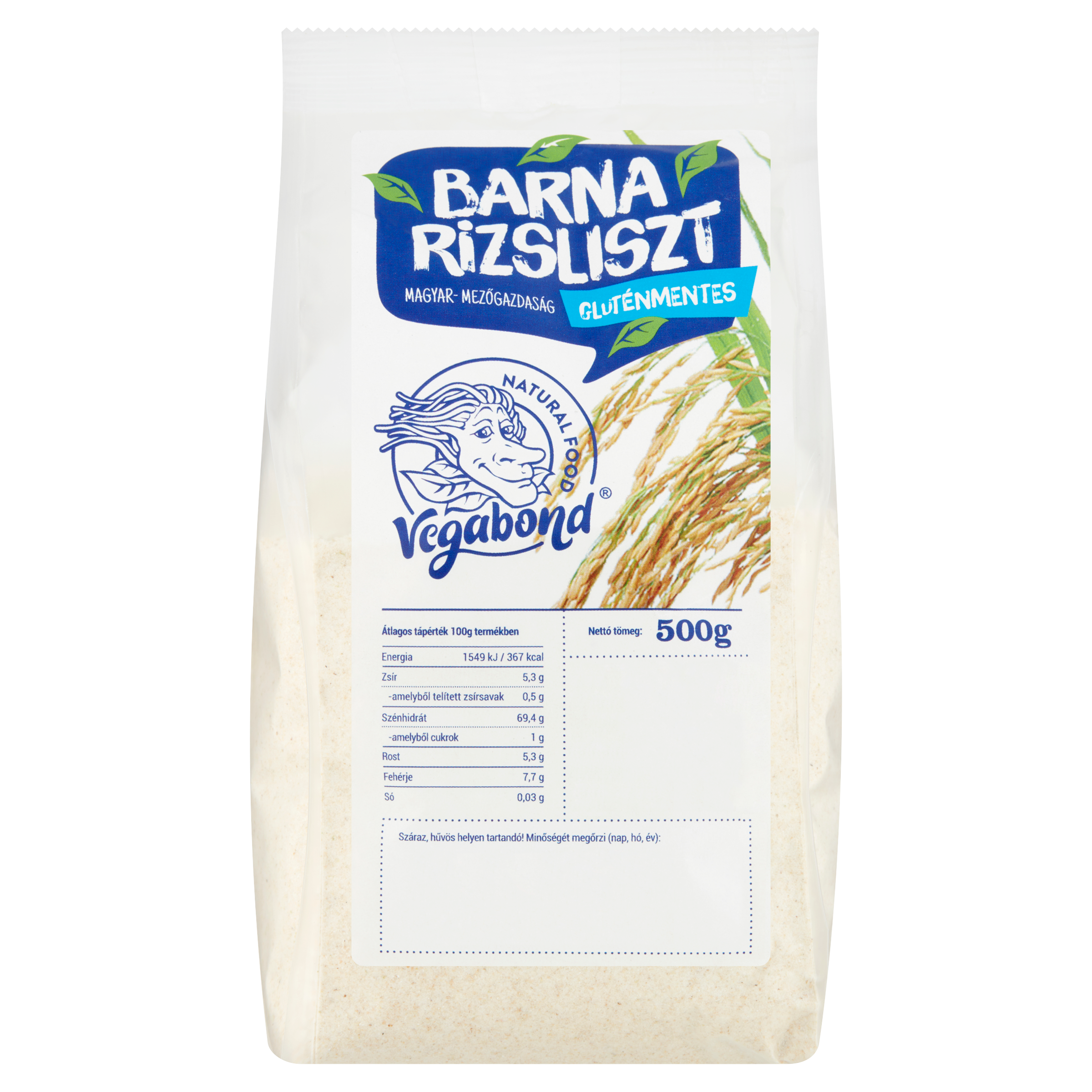 Vegabond celozrnná ryžová múka 500 g