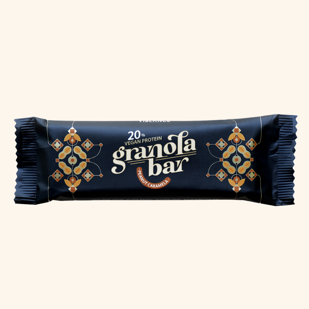 Viblance bezlepková proteínová granola tyčinka s arašidmi a karamelom 50 g