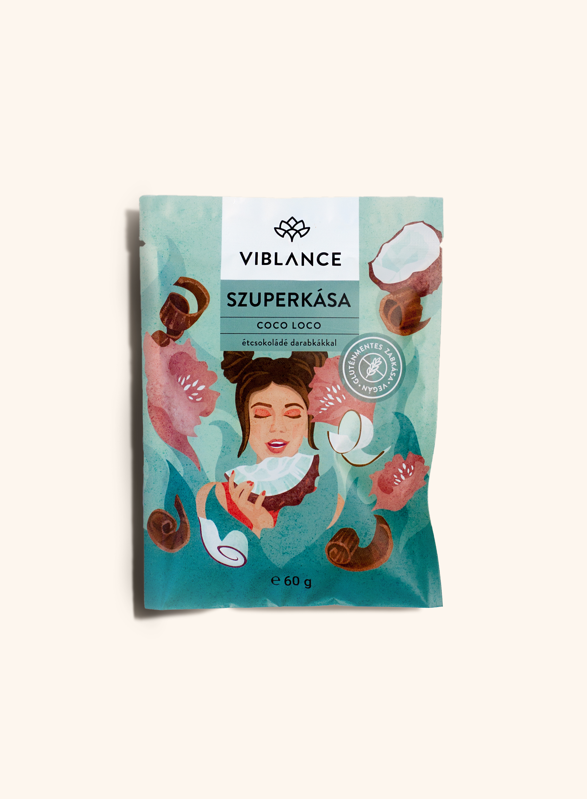 Viblance superkaša s príchuťou kokosu a čokolády 60 g