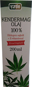 Virde konopný olej s vitamínom E 100% 200 ml
