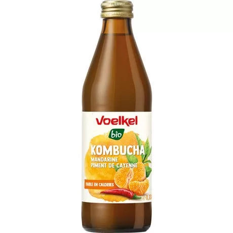 Voelkel bio kombucha mandarín-cayenne 330 ml
