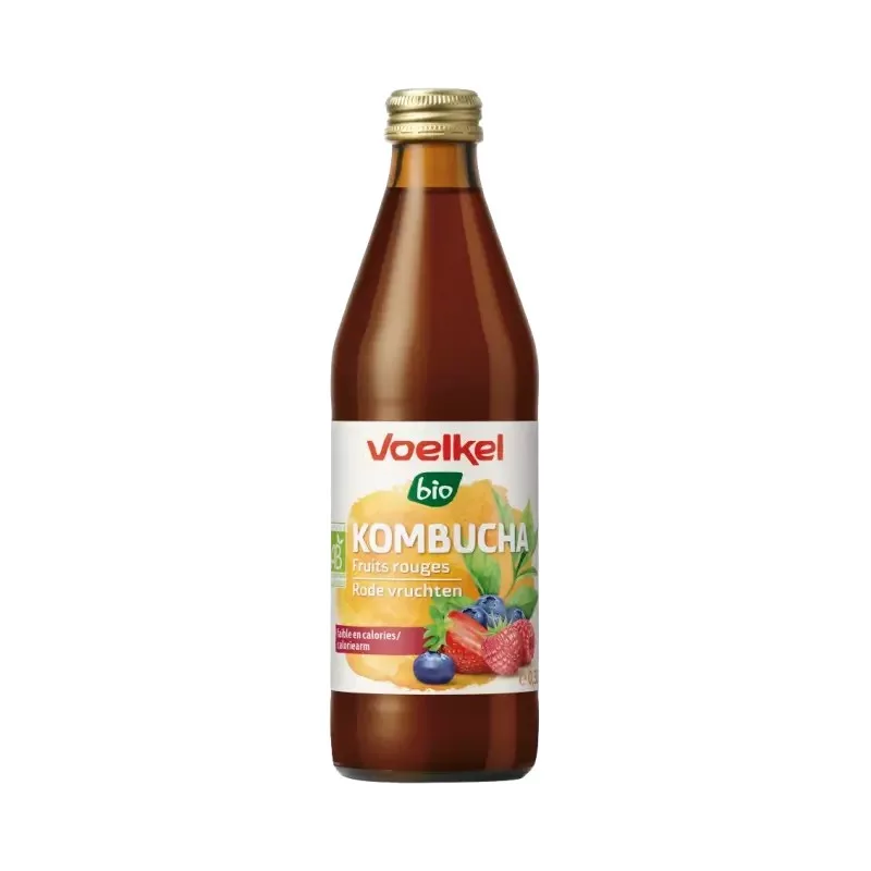 Voelkel bio kombucha s červeným ovocím 330 ml