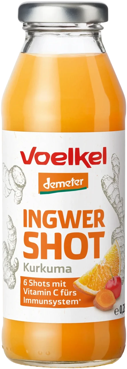Voelkel pomaranč a kurkuma shot 280 ml