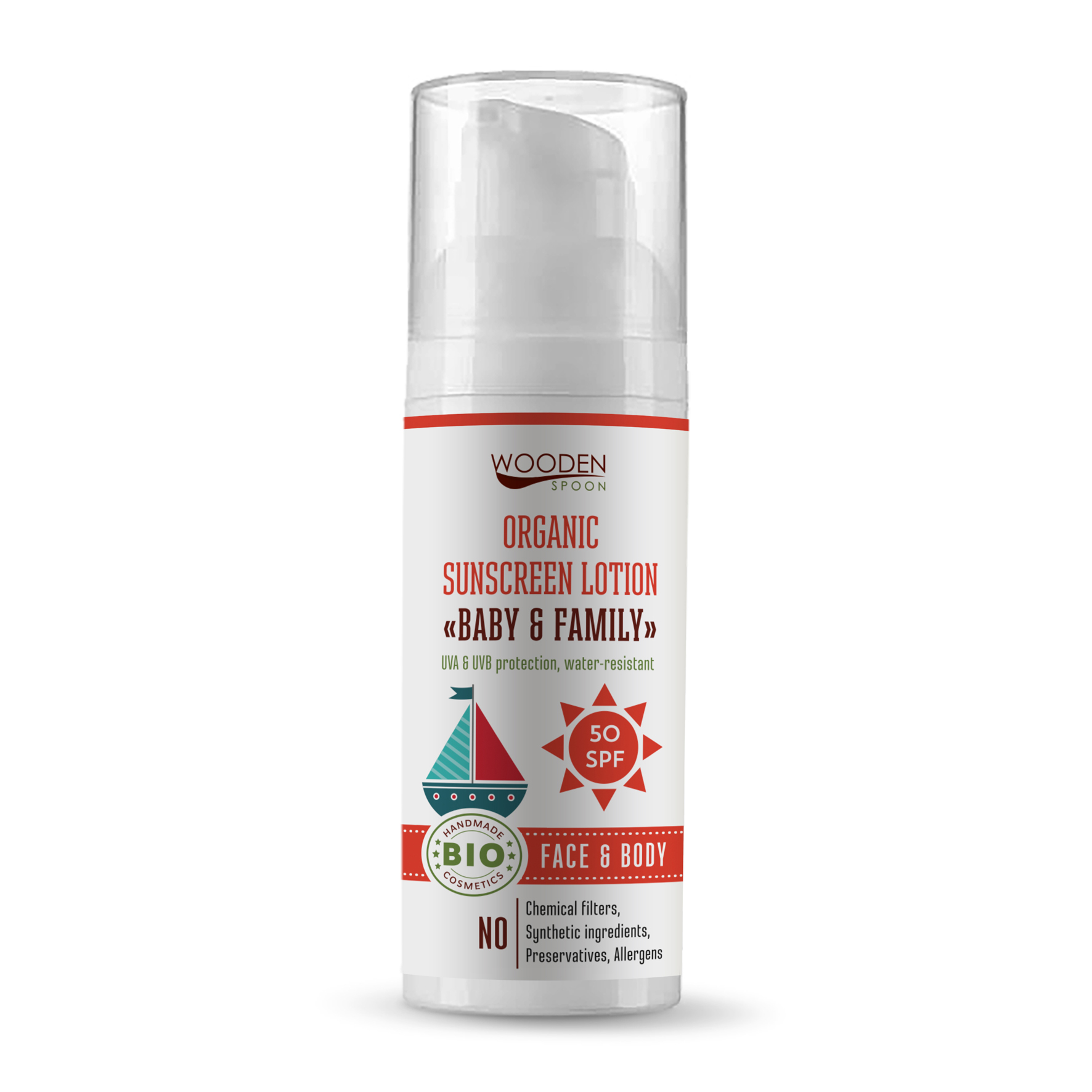 WoodenSpoon slnečné mlieko pre bábätká a rodinu 50 ml