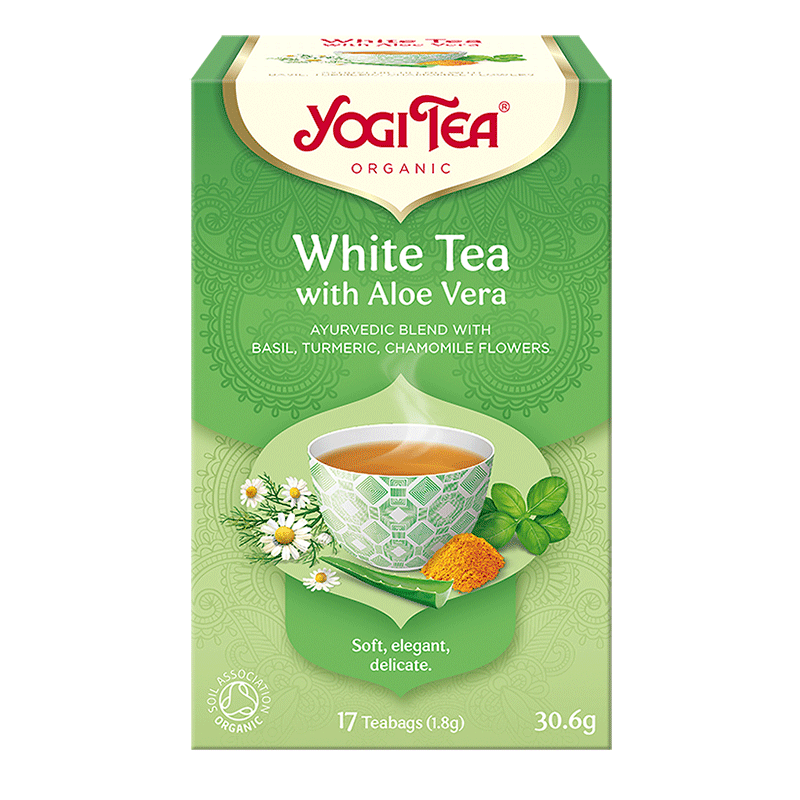 Yogi Tea Biely čaj s aloe vera, bio 30.6 g