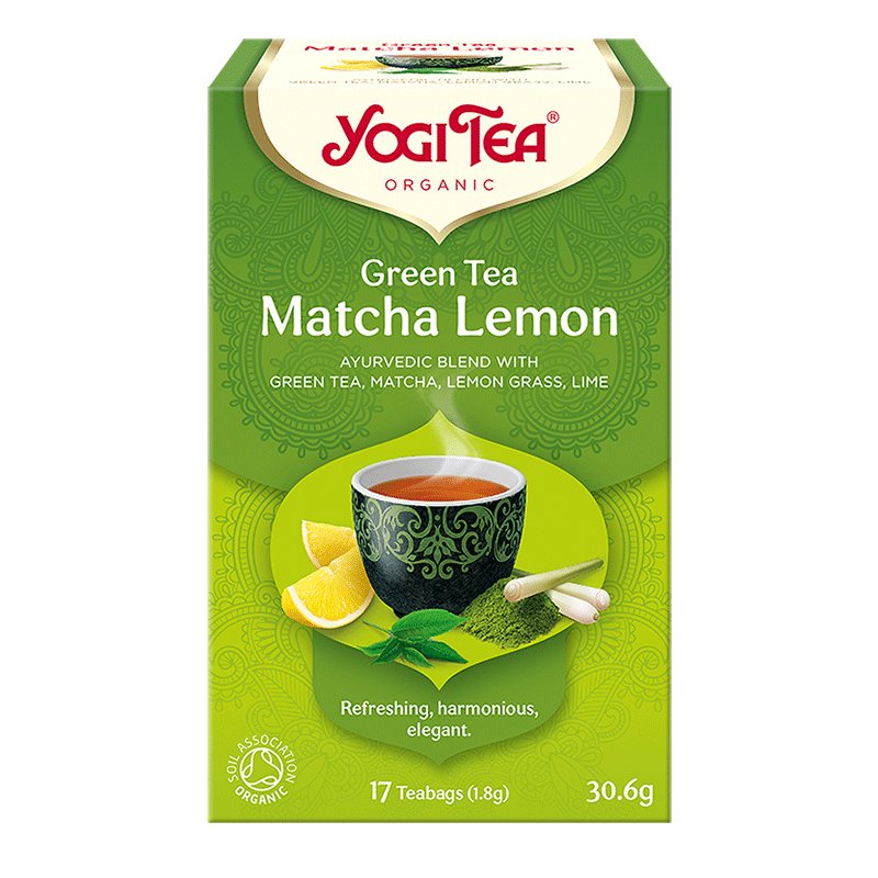 Yogi organický čaj zelený matcha-citrónový 17x1,8g 30,6 g
