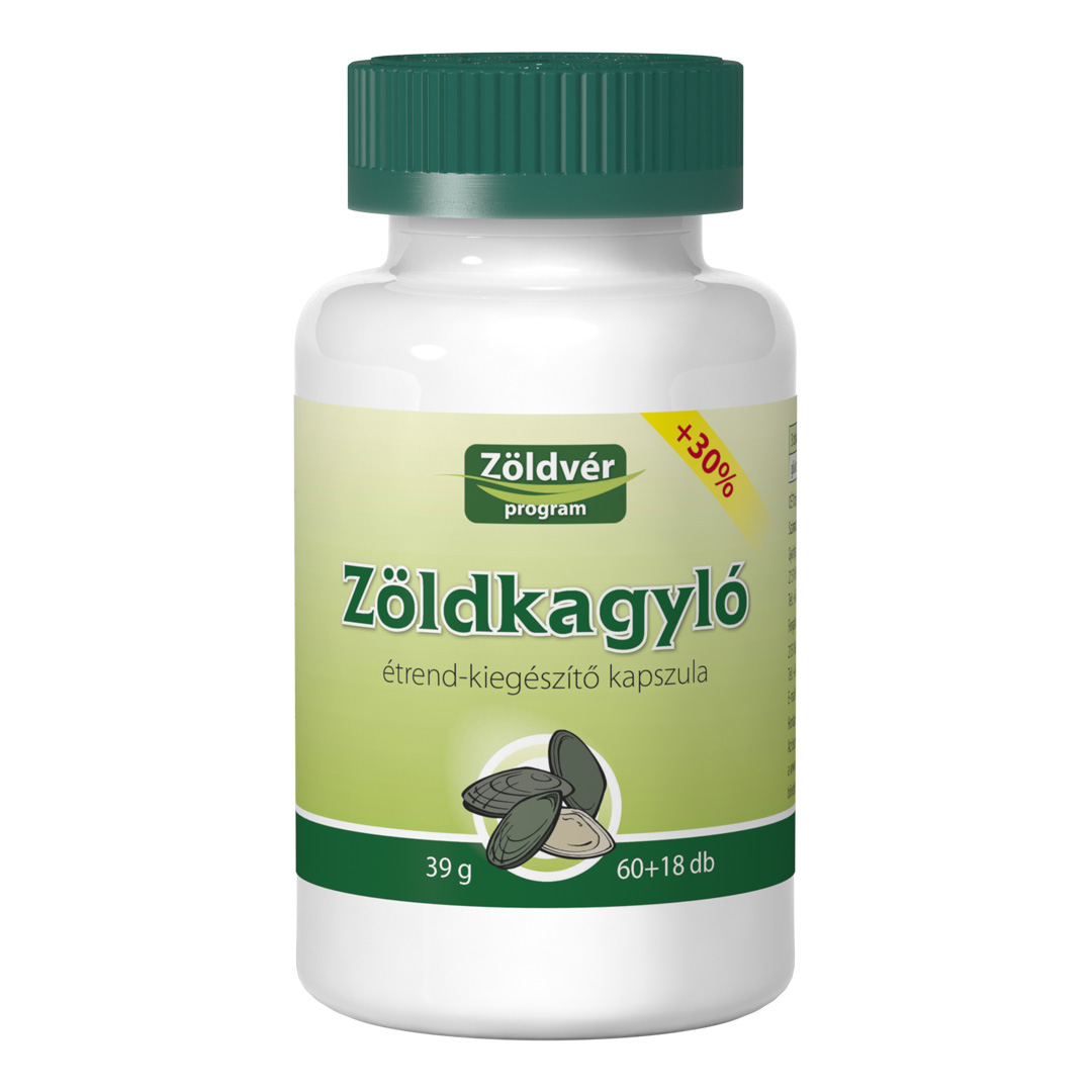 Zöldvér zelená mušľa kapsula 60+18ks 78 ks